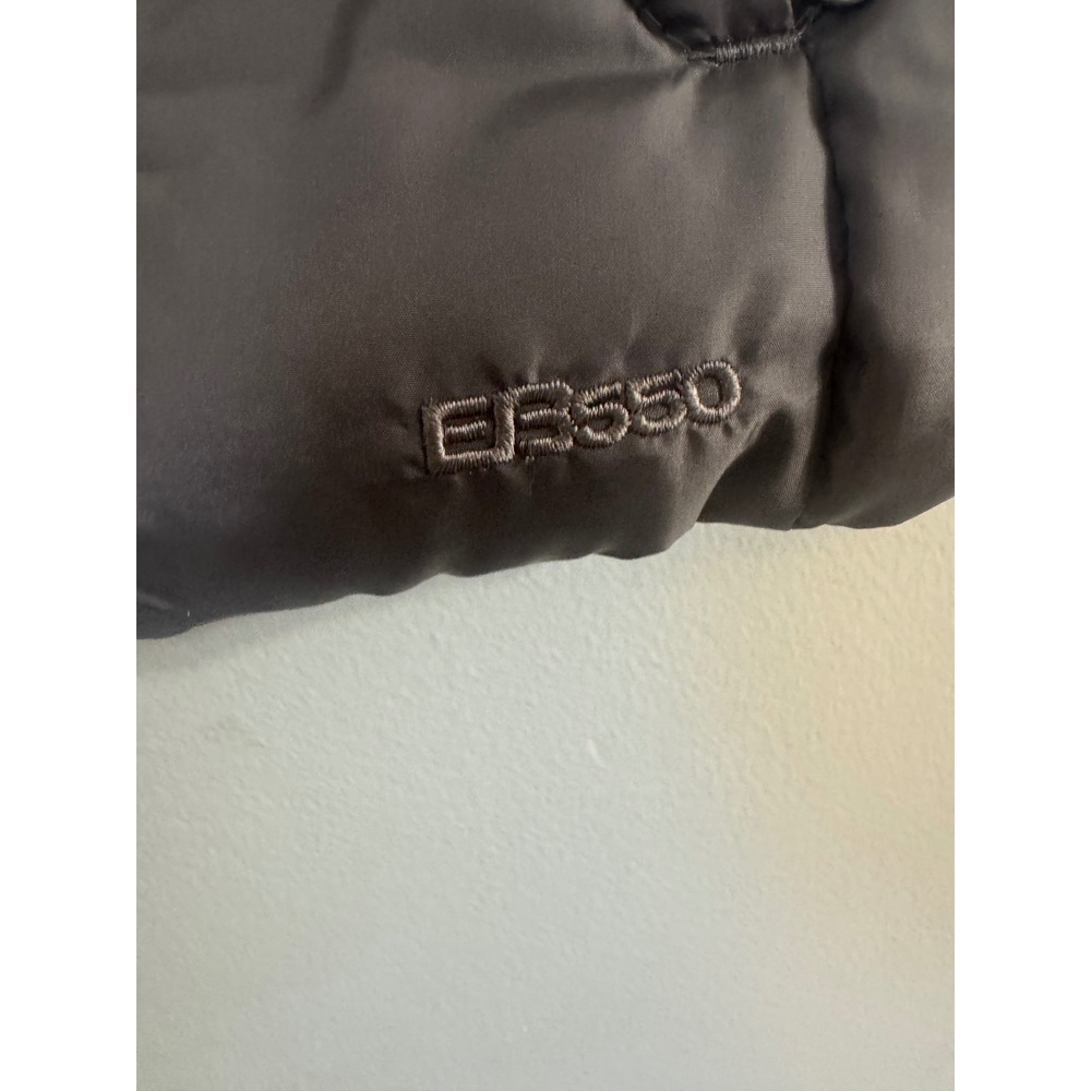 Eddie Bauer EB550 Premium Goose Down‎ Vest Gray Red Sherpa Collar Puffer  XL - Picture 4 of 7